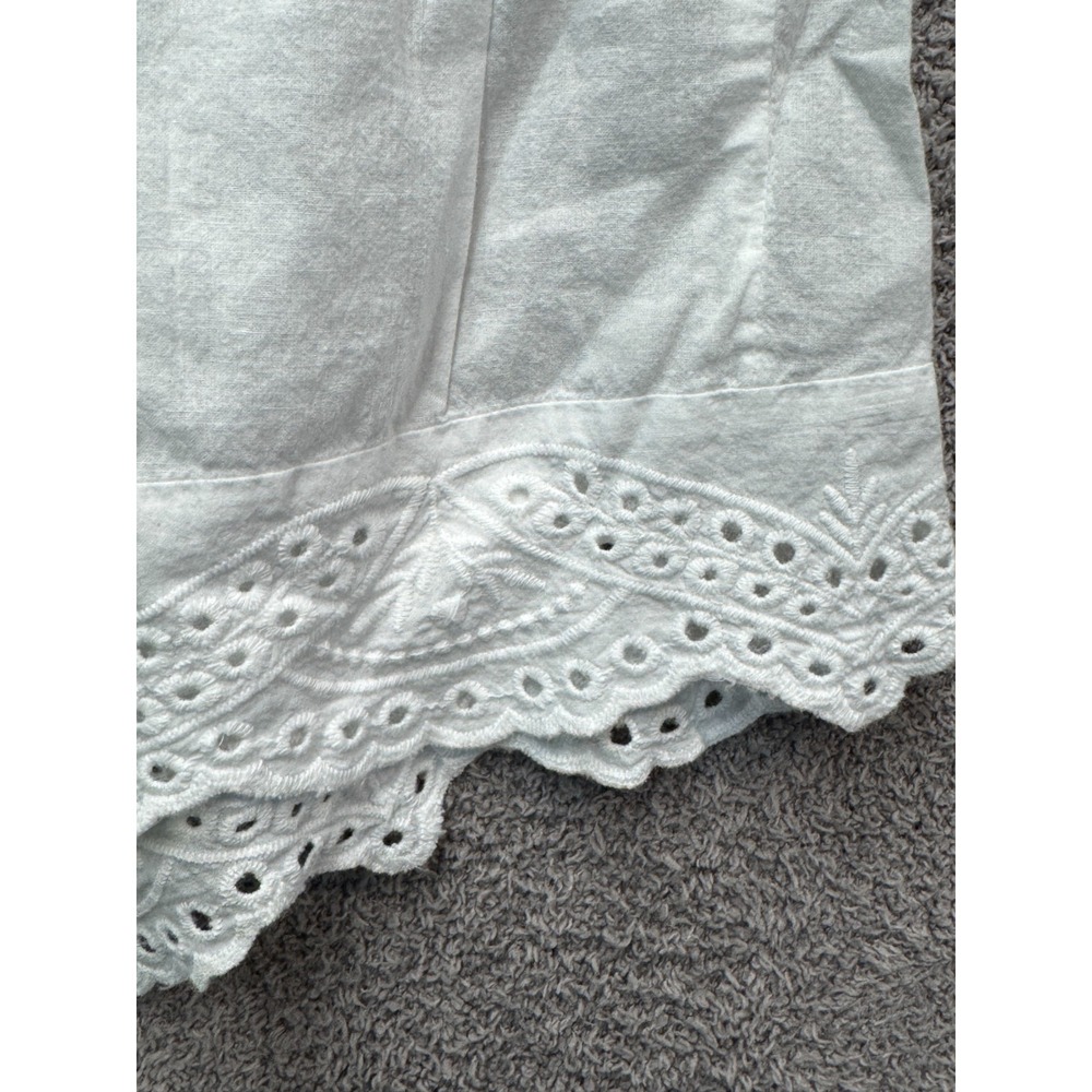 White Eyelet Lace Lounge Set Coquette Cottagecore Shorts Cami In Bloom L - Picture 2 of 9